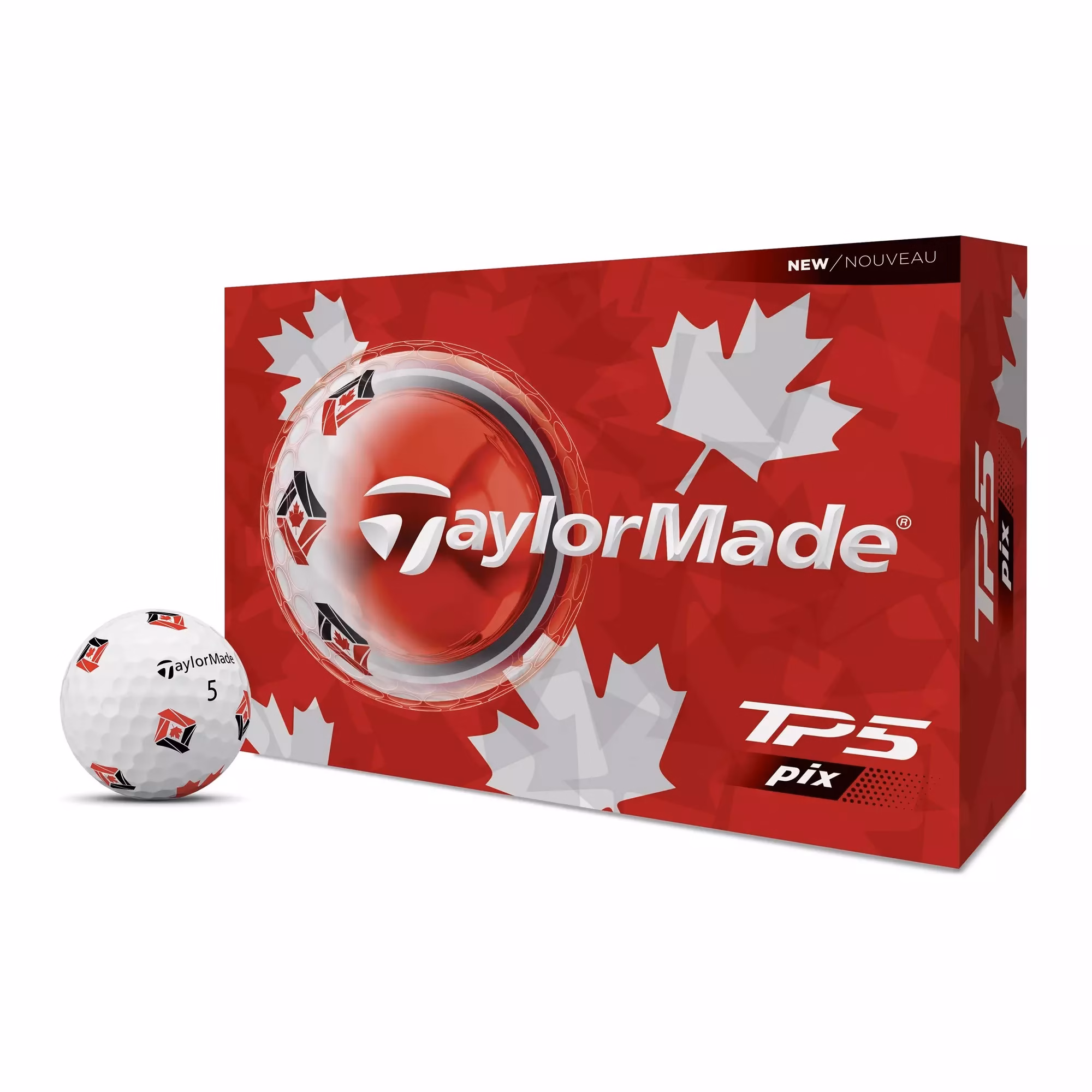 Taylormade TP5 Pix Golf Balls - Canada Edition