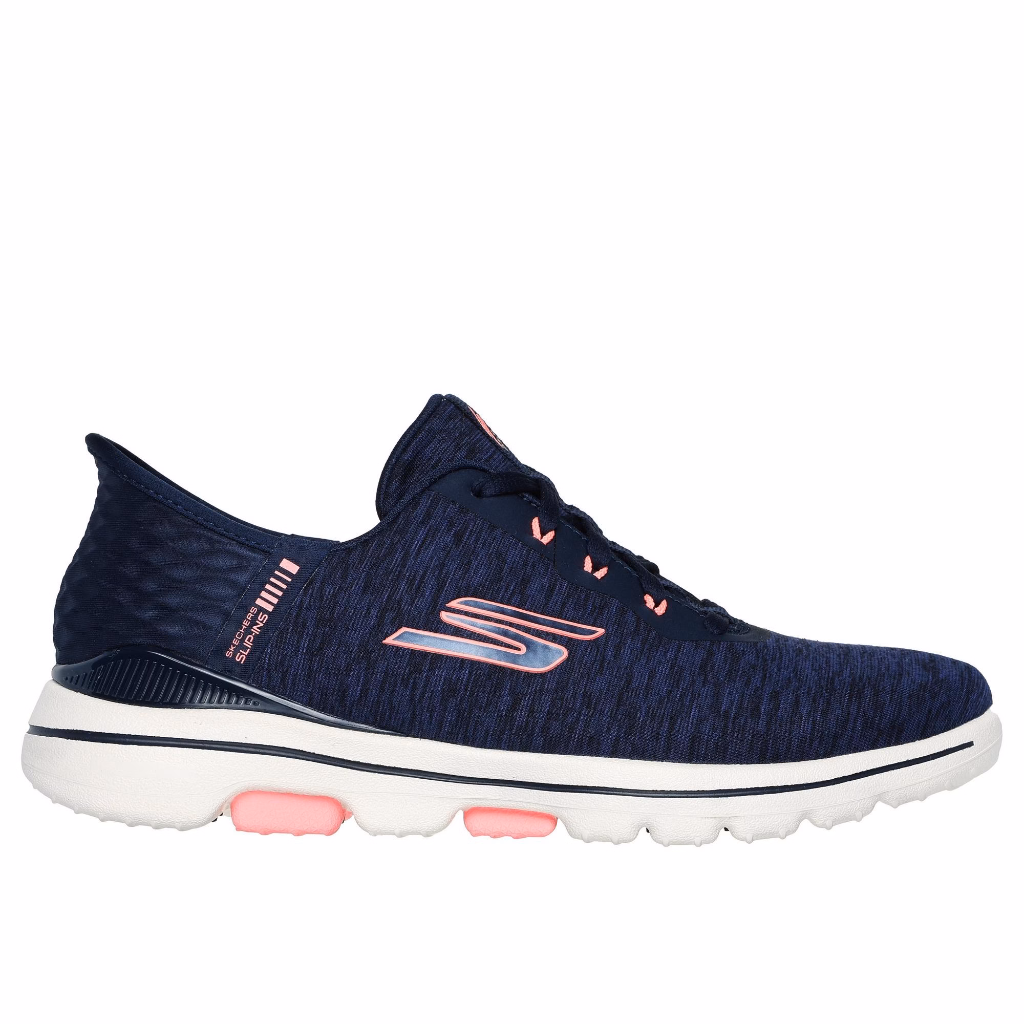SKECHERSWomen's Go Golf Walk 5 Slip-On Shoes - Navy/Pink