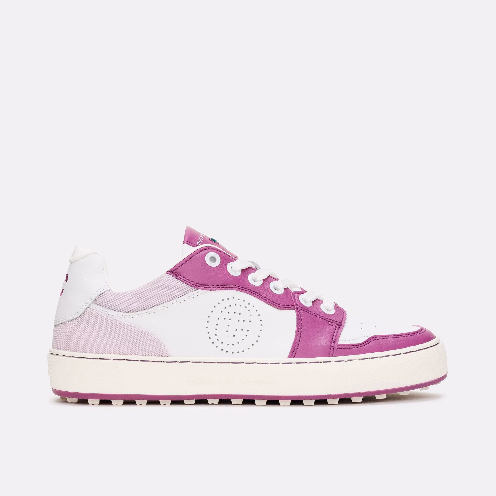 DUCA DEL COSMAWomen's Giordana Spikeless Golf Shoe-White/Pink/Purple