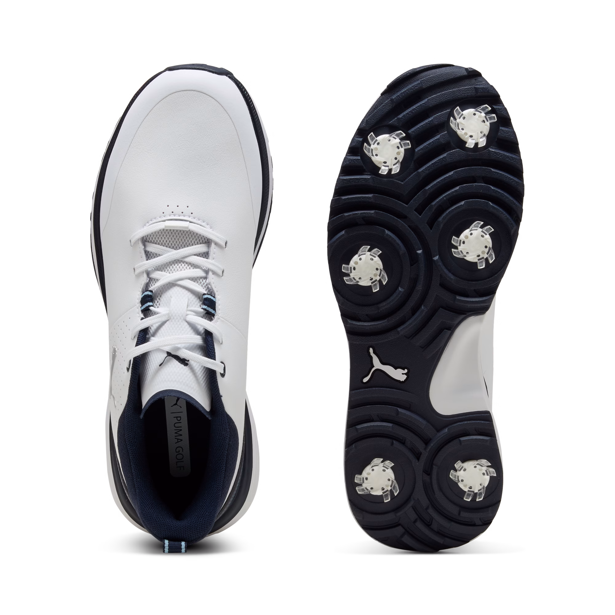 PUMAMen's Fusion Grip ST Spiked Golf Shoe - White/Navy