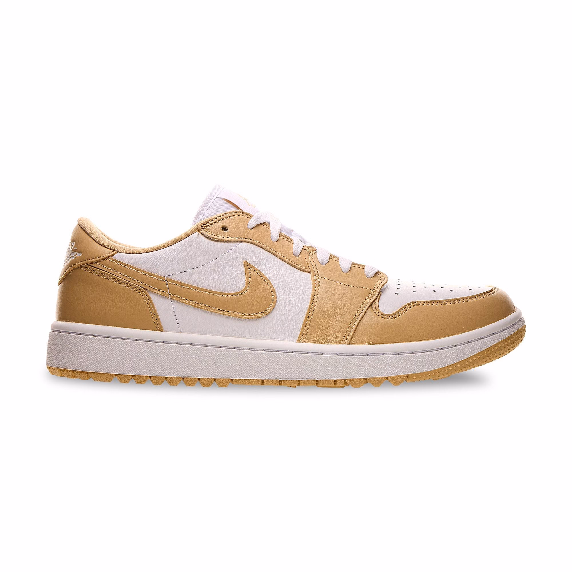JORDANAir Jordan 1 Low G Spikeless Golf Shoe - White/Tan