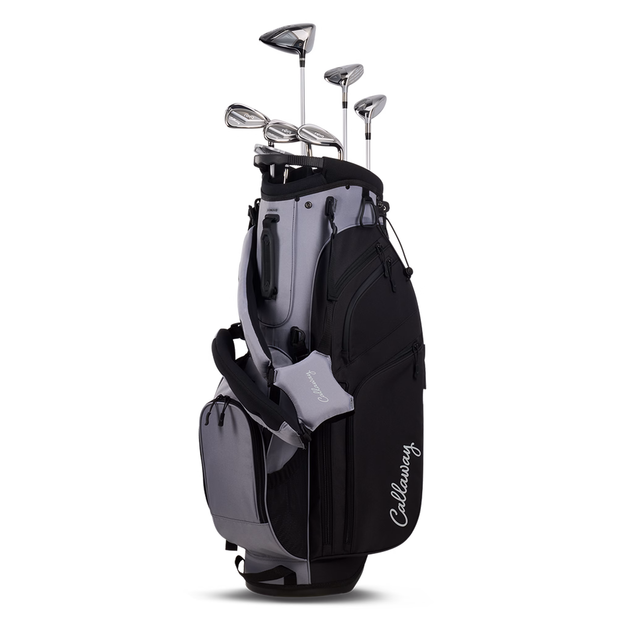 CALLAWAYWomen's Reva 26 8-Piece Black Stand Bag Package Set with Graphite Shafts