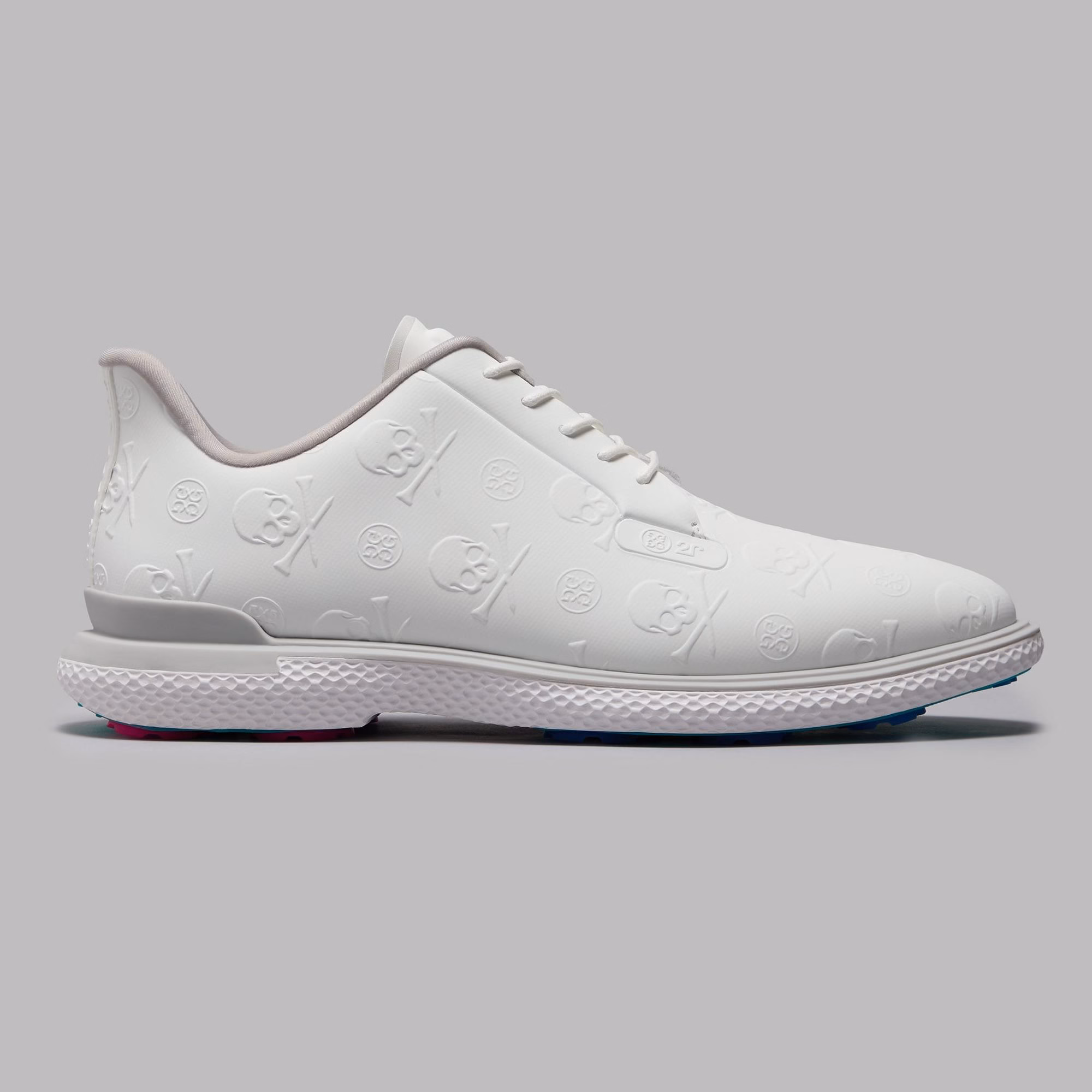 G/FOREMen's Embossed Gallivan2r T.P.U. Spikeless Golf Shoe - White/Grey