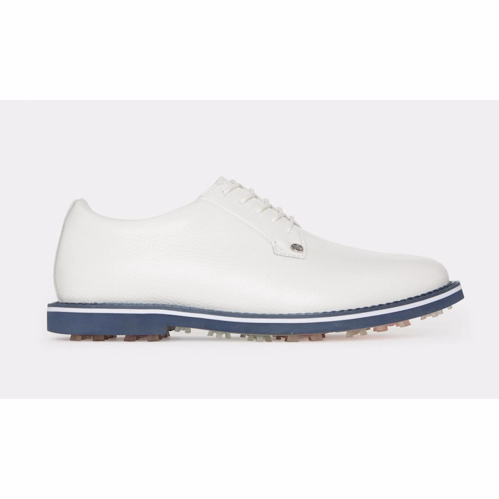 G/FOREMen's Classic Full Grain Leather Gallivanter Spikeless Golf Shoe - White