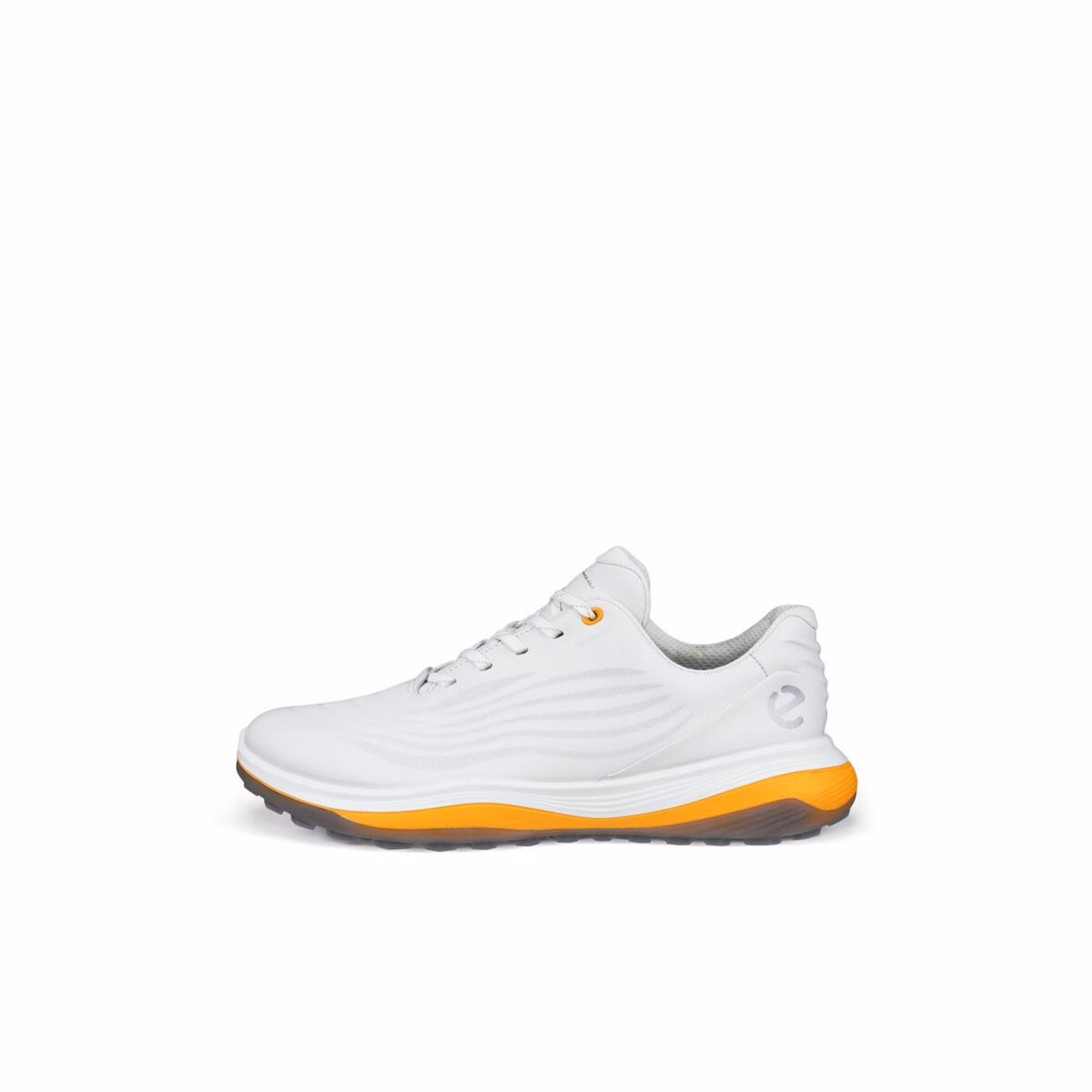 ECCOPrior Generation - Men's Golf LT1 Spikeless Golf Shoe - White/Orange