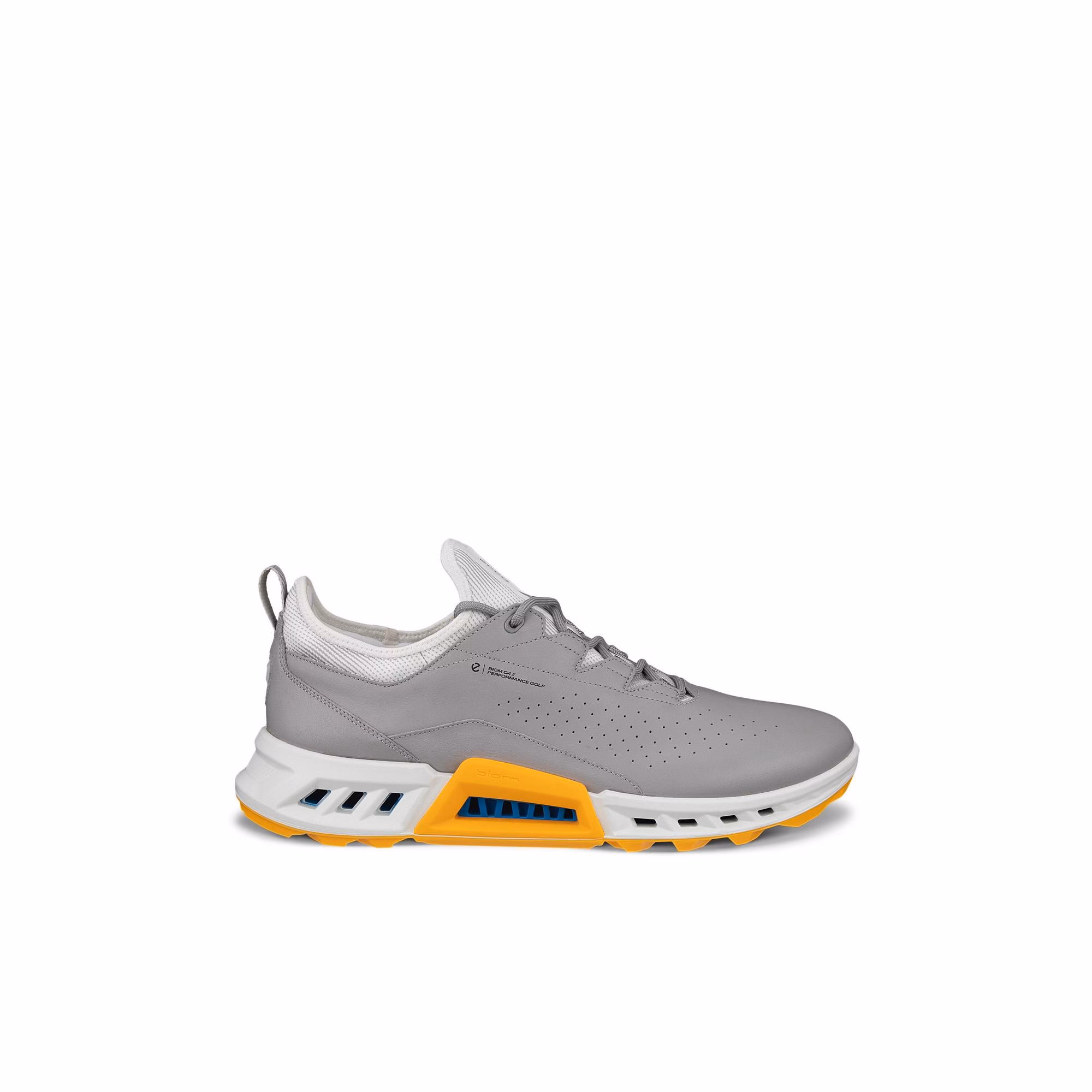 ECCOMen's BIOM C4 Spikeless Golf Shoe - Grey/Orange