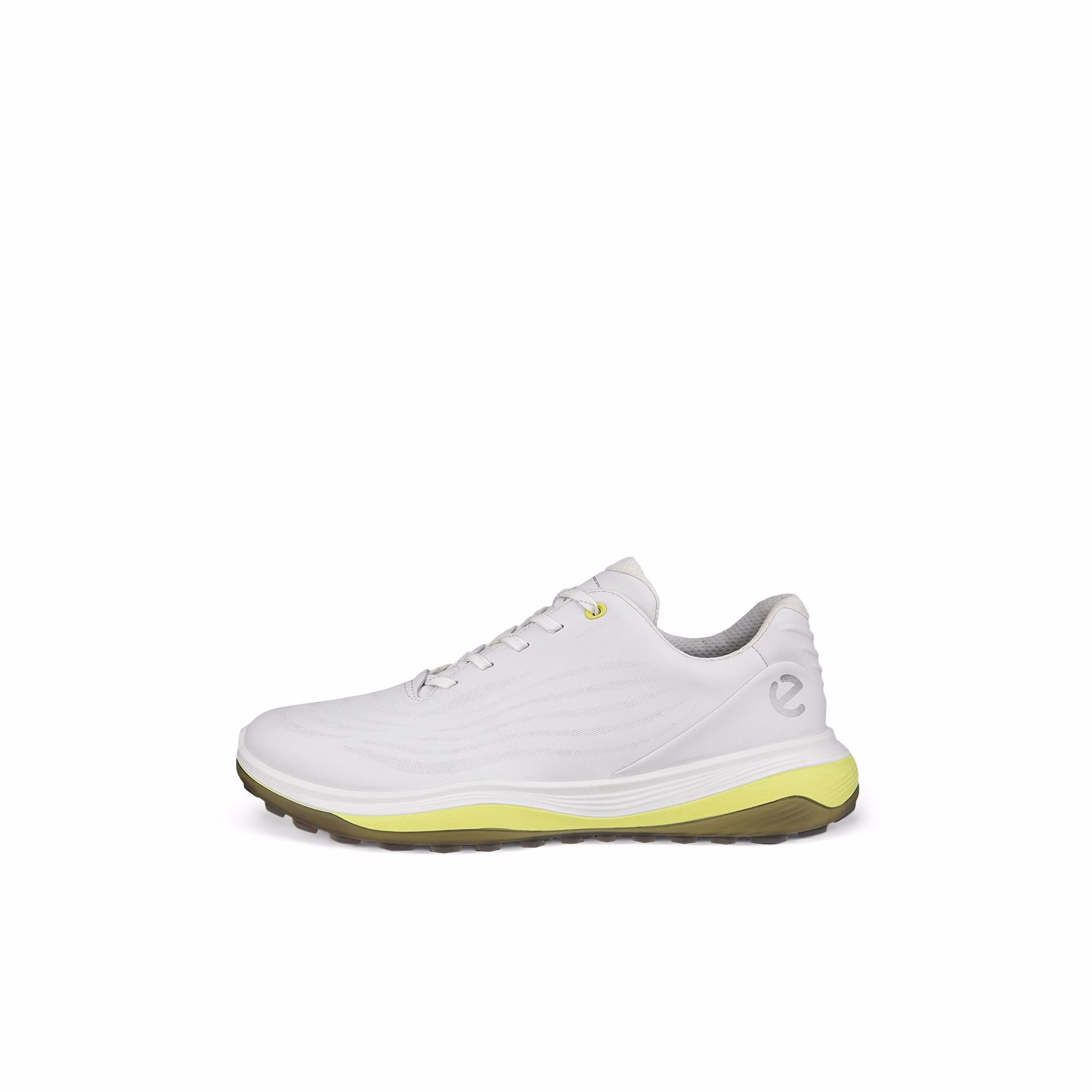 ECCOPrior Generation - Men's Golf LT1 Spikeless Golf Shoe-White/Lime
