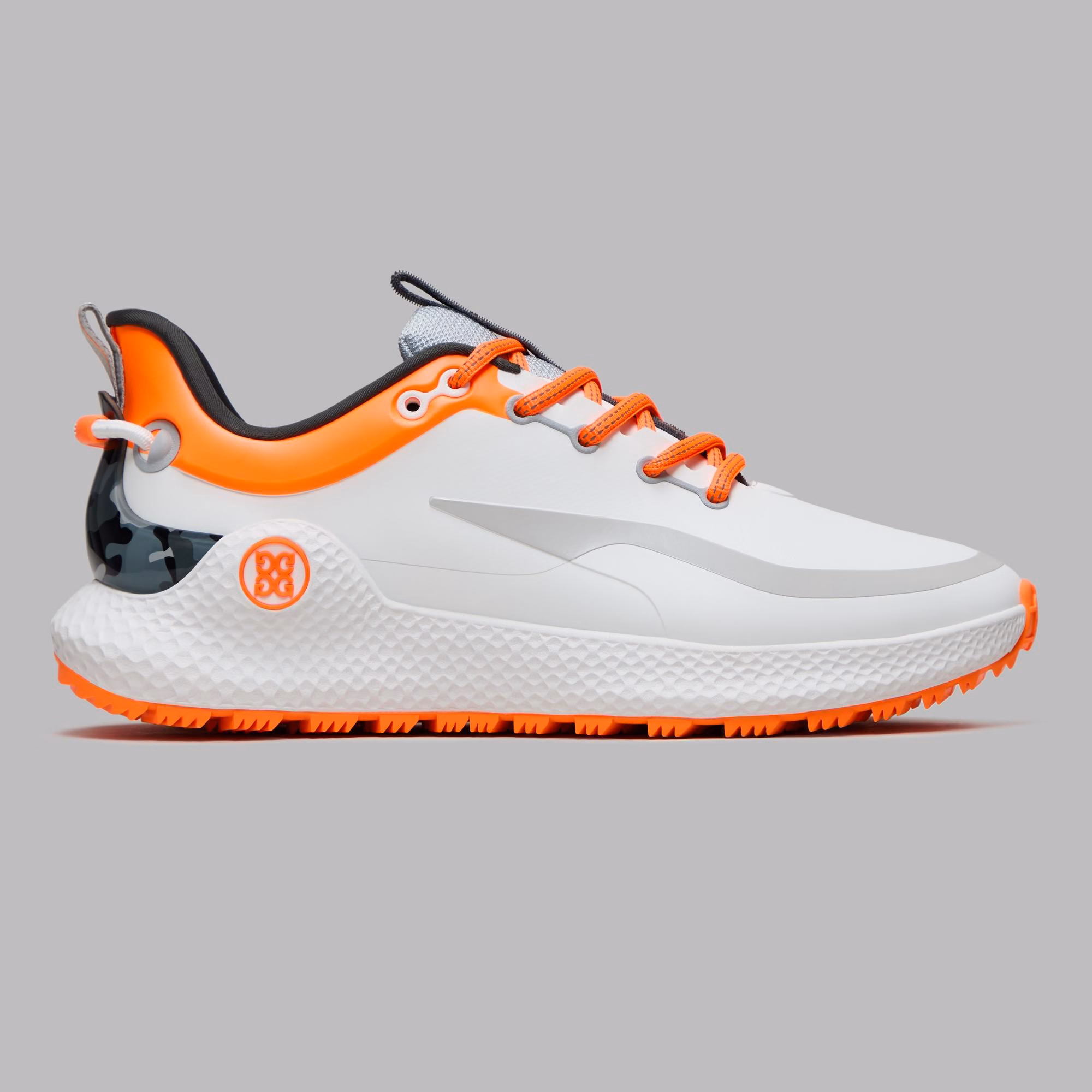 G/FOREMen's MG4+ O2 Spikeless Golf Shoe - White/Orange